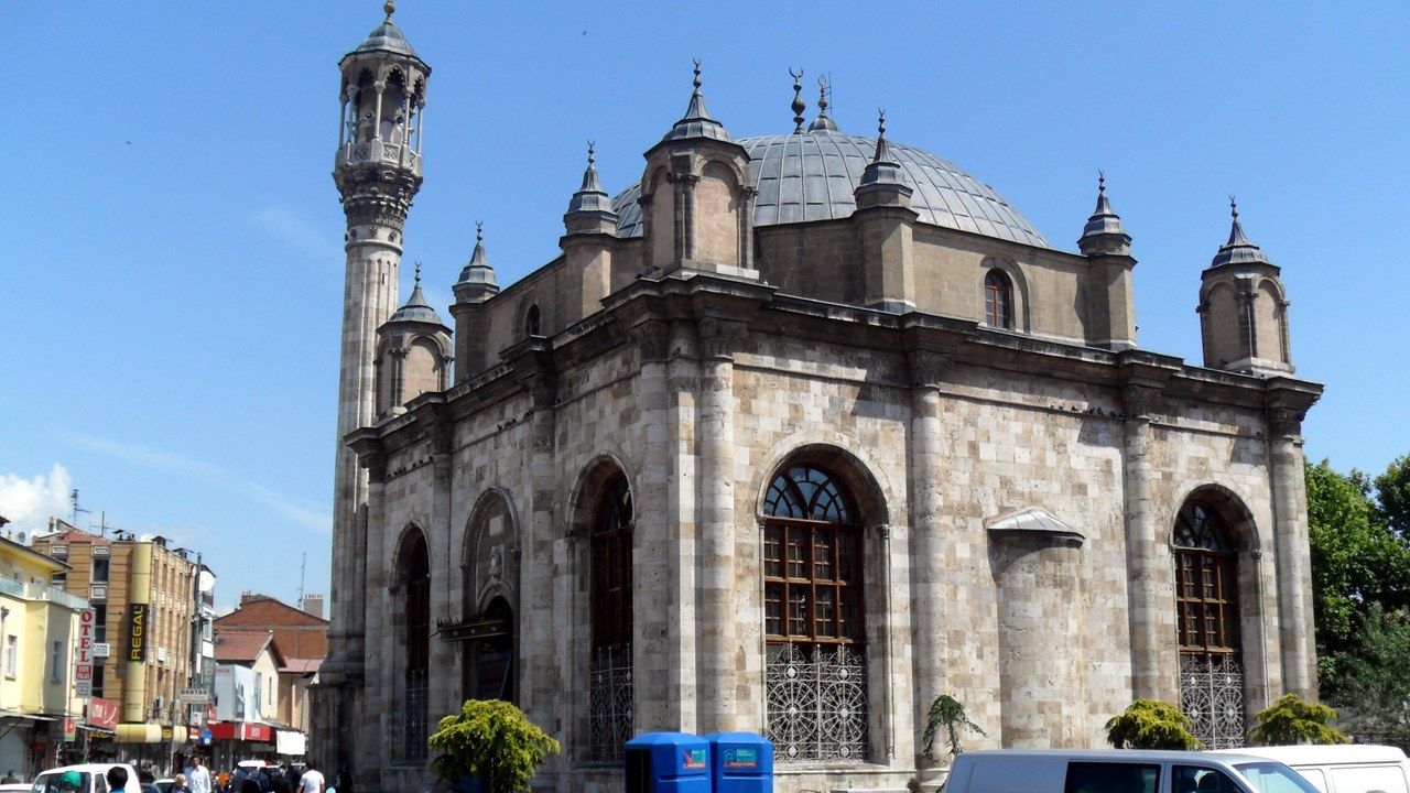 Aziziye Mosque beside the historic Bedesten Bazaar district in Konya