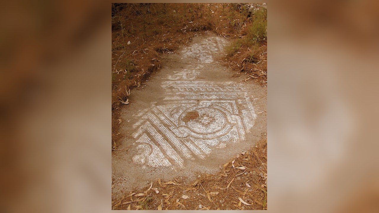 Ancient mosaic floor uncovered at Idyros Ancient City in Kemer