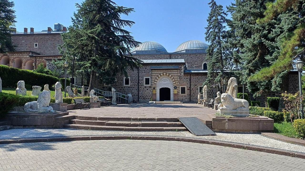 Exterior view of the Museum of Anatolian Civilizations in Ankara, Turkey