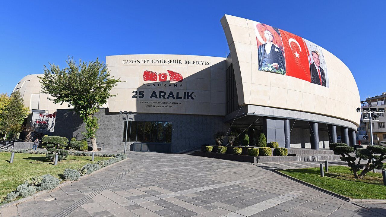 Exterior of the Panorama 25 Aralık Museum in Gaziantep, Turkey