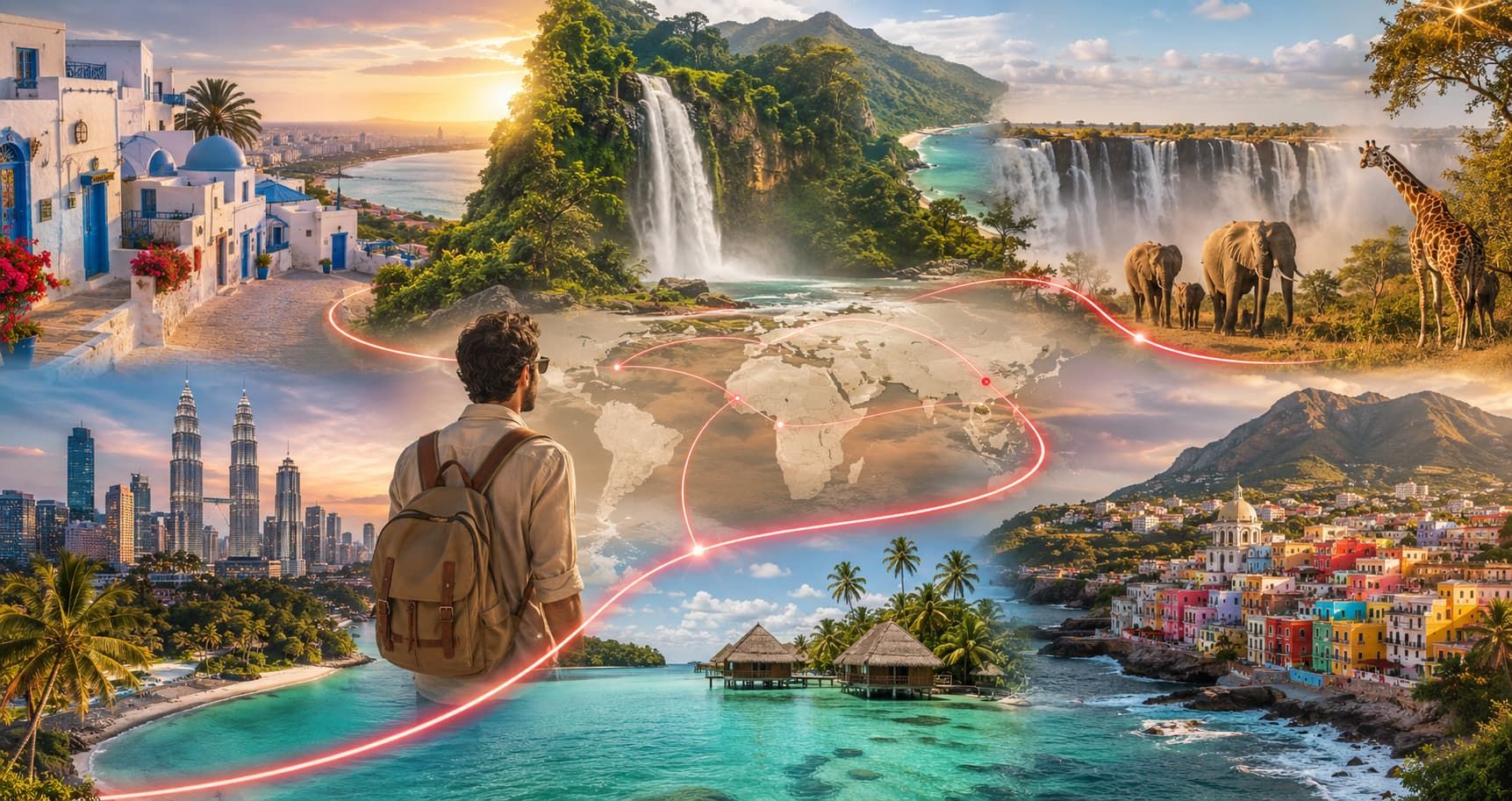 Iraqi traveler exploring visa-free destinations including Tunisia, Dominica, Zambia, Malaysia, Micronesia and Haiti